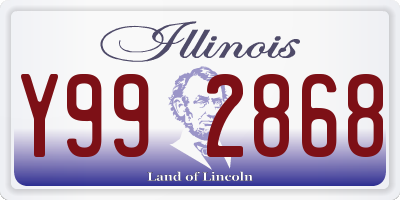 IL license plate Y992868