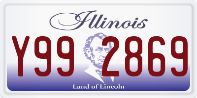 IL license plate Y992869