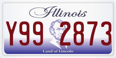 IL license plate Y992873