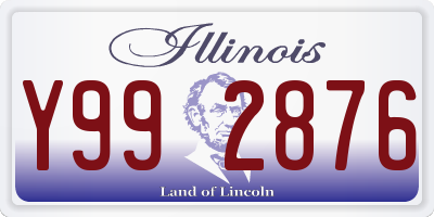 IL license plate Y992876