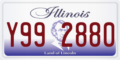 IL license plate Y992880