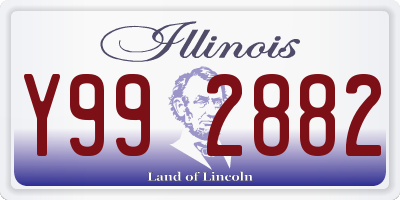 IL license plate Y992882