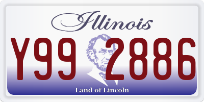 IL license plate Y992886