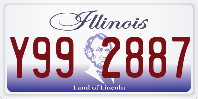 IL license plate Y992887
