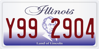 IL license plate Y992904
