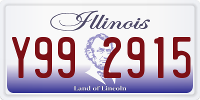 IL license plate Y992915