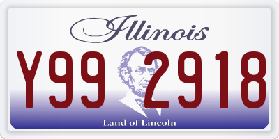 IL license plate Y992918