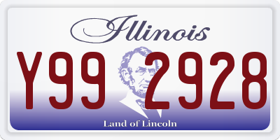 IL license plate Y992928