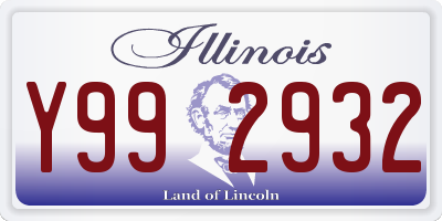 IL license plate Y992932