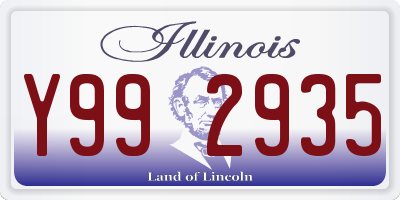 IL license plate Y992935