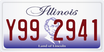 IL license plate Y992941