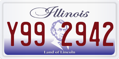IL license plate Y992942