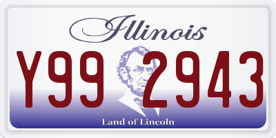 IL license plate Y992943