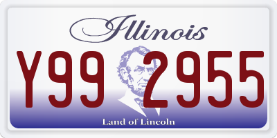 IL license plate Y992955