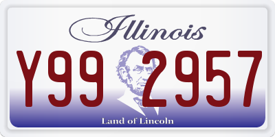 IL license plate Y992957