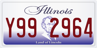 IL license plate Y992964