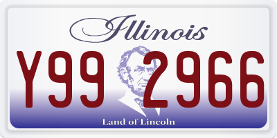 IL license plate Y992966