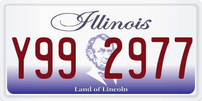 IL license plate Y992977