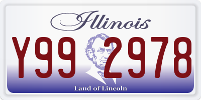 IL license plate Y992978