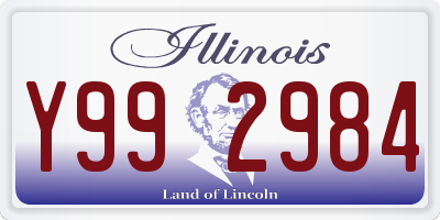 IL license plate Y992984