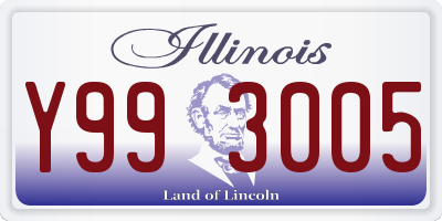 IL license plate Y993005