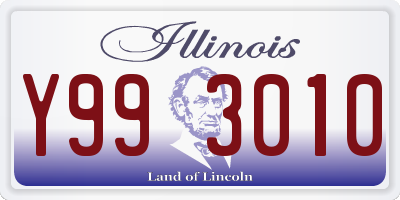 IL license plate Y993010
