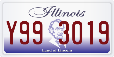IL license plate Y993019