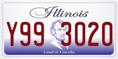 IL license plate Y993020