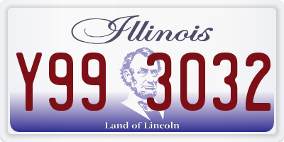 IL license plate Y993032