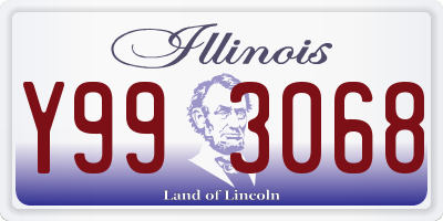 IL license plate Y993068