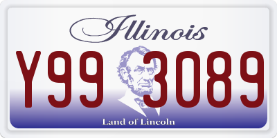 IL license plate Y993089