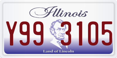 IL license plate Y993105