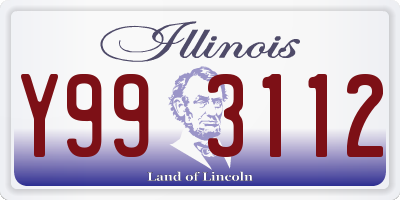 IL license plate Y993112