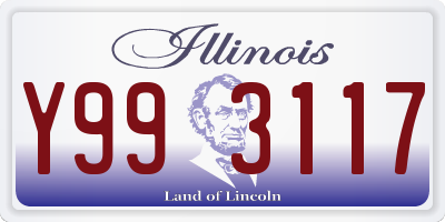IL license plate Y993117