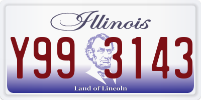 IL license plate Y993143