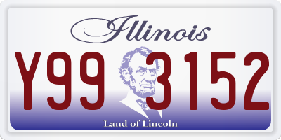 IL license plate Y993152