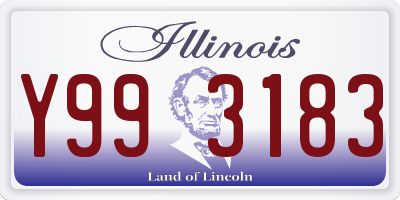 IL license plate Y993183