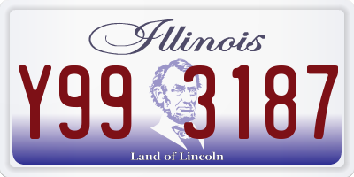 IL license plate Y993187