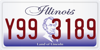 IL license plate Y993189