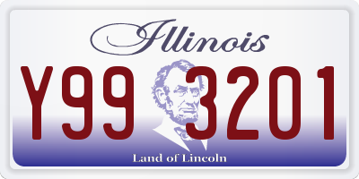 IL license plate Y993201