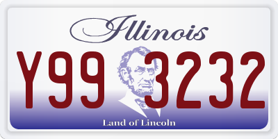 IL license plate Y993232