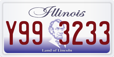 IL license plate Y993233