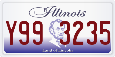 IL license plate Y993235