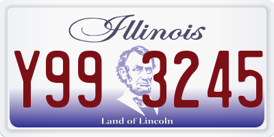 IL license plate Y993245