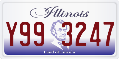 IL license plate Y993247