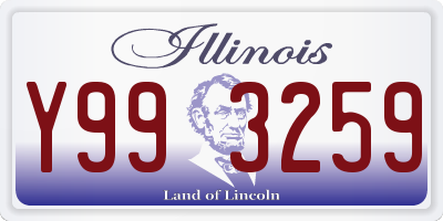 IL license plate Y993259