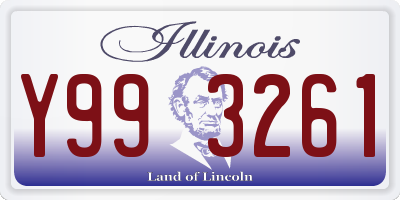 IL license plate Y993261