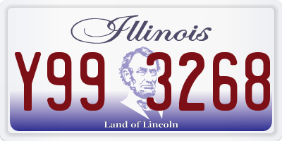 IL license plate Y993268