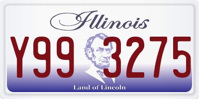 IL license plate Y993275
