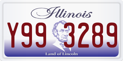 IL license plate Y993289